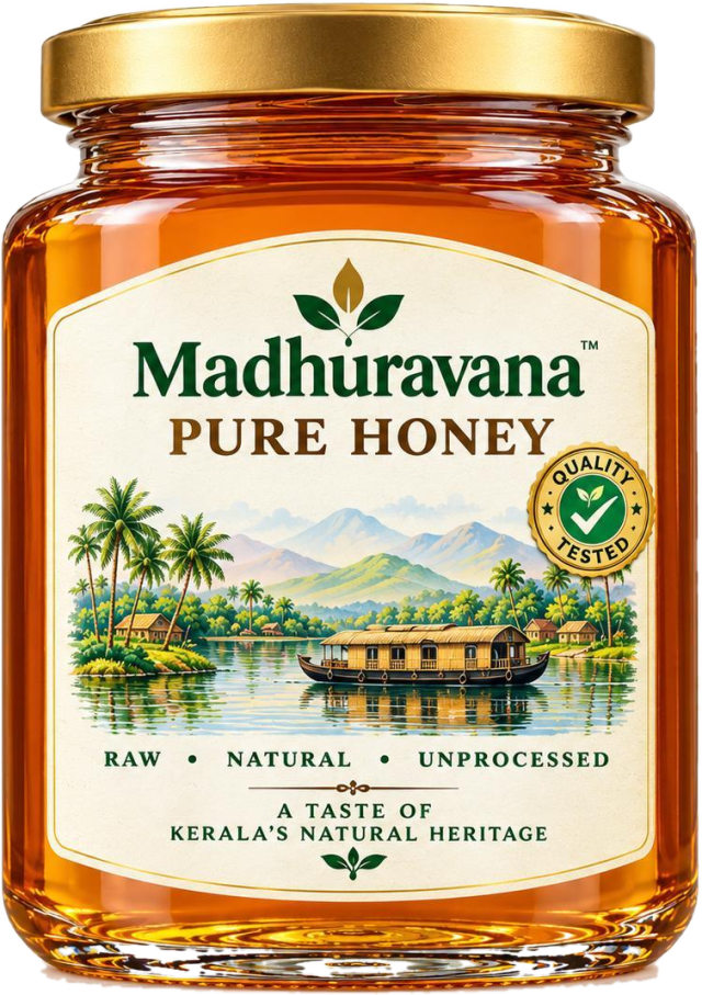 MADHURAVANA Pure Honey front bottle